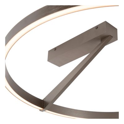 Lucide APPLAUSE - Flush ceiling light - Ø 60 cm - LED Dim. - CCT - 1x40W 2200K/4000K - Grey iron - Premium